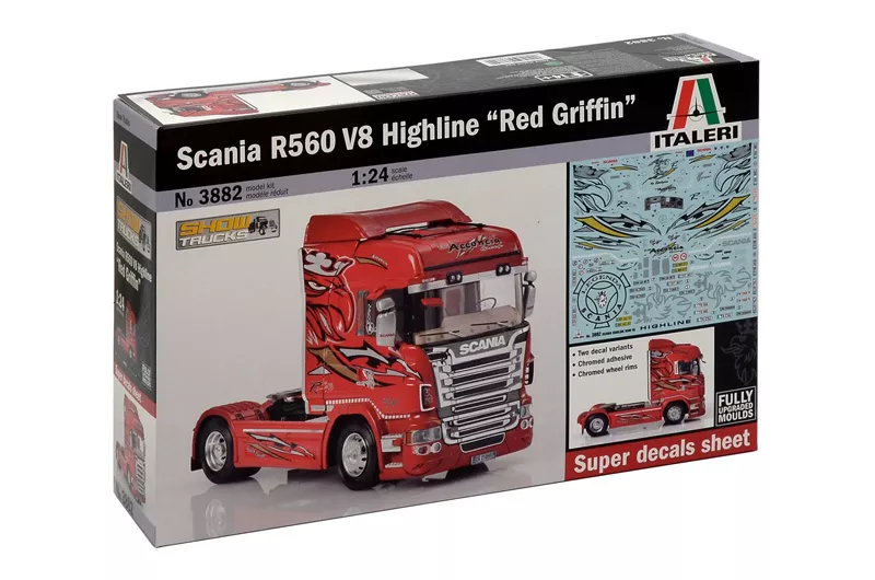 Italeri - SCANIA R560 V8 HIGHLINE RED GRIFFIN
